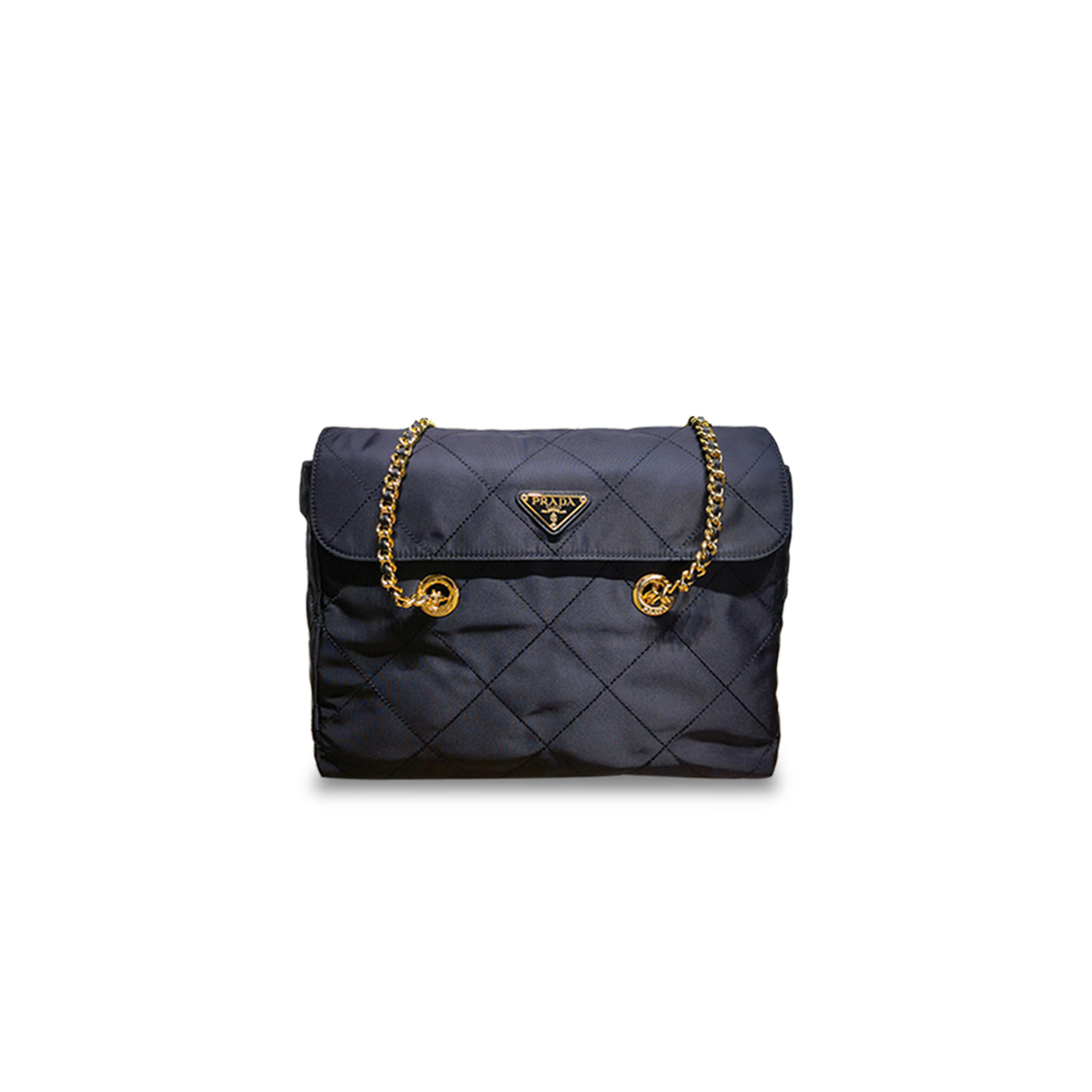 Pra*a tessuto chain nylon bag 1bd630 (30*26*6cm)